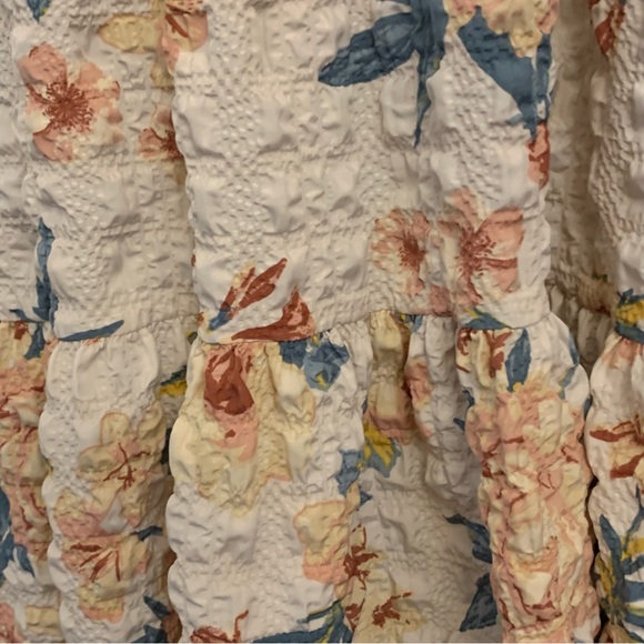 Zara Floral Patterned Long Sleeve Dress Size Medium - Picture 4 of 12